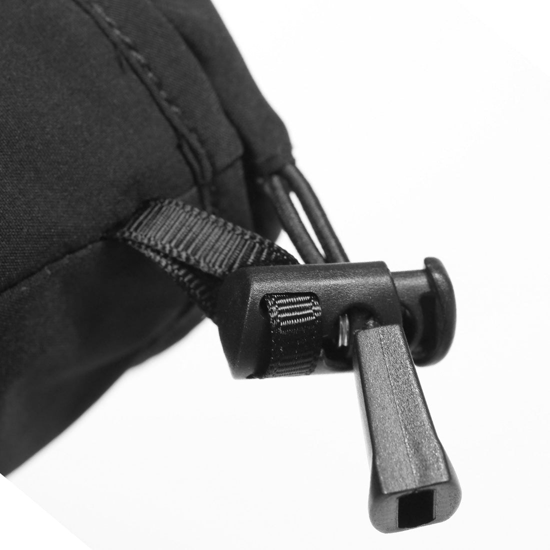 Trekkoord met stopper aan de manchet